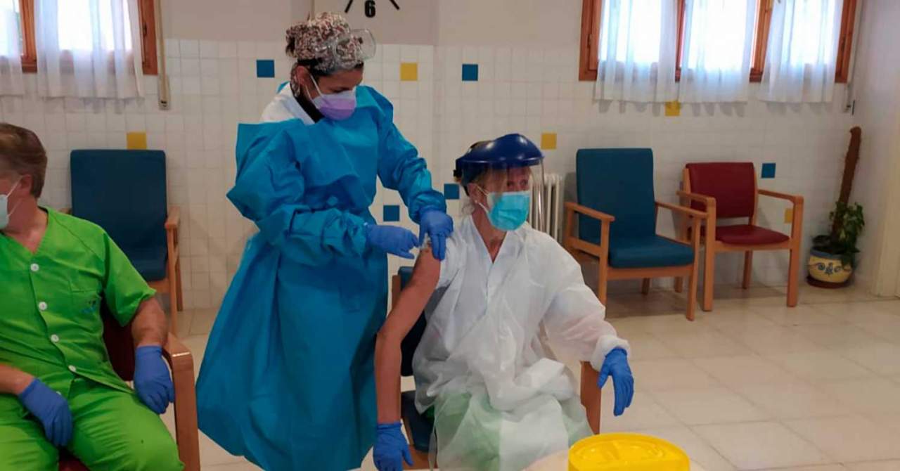 Vacunación en residencias de la Diputación