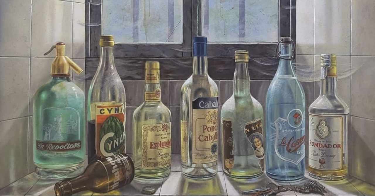 Detalle de una pintura de Ricardo Renedo