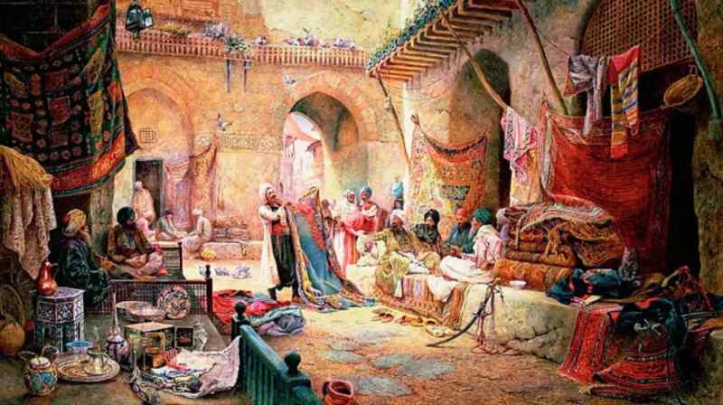 "Vendedor de alfombras en El Cairo" - Charles Robertson