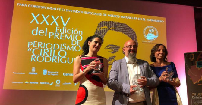 Acto de engtrega del premio Cirilo Rodríguez