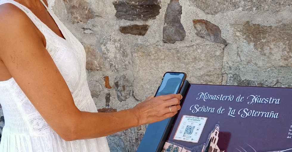 Código QR en Santa María la Real de Nieva