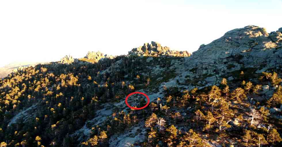 Zona de la caída. Imagen: Junta CyL