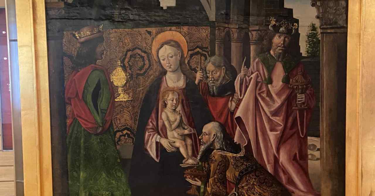 La Adoración de los Reyes Magos expuesto en el Museo de Segovia